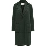 Only - ASTRID - Lange Corduroy Jas - Effen - Regular Fit - Reverskraag