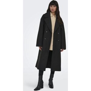 ONLY - Onlwembley L/S Ovsize Coat - Jas - Donkergrijs Gemêleerd