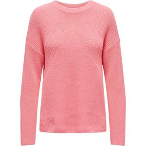 ONLY - Onlbella Life Ls Detail O-Neck CC - Damestrui - Cotton Candy