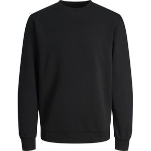 JACK & JONES - Sweatshirt - Zwart - Katoen - Geborstelde Binnenkant