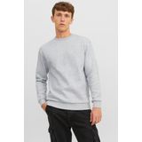 JACK & JONES - Bradley - Sweatshirt - Lichtgrijs Melange - Katoenmengsel
