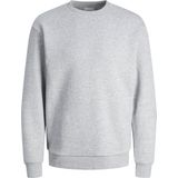 JACK & JONES - Bradley - Sweatshirt - Lichtgrijs Melange - Katoenmengsel