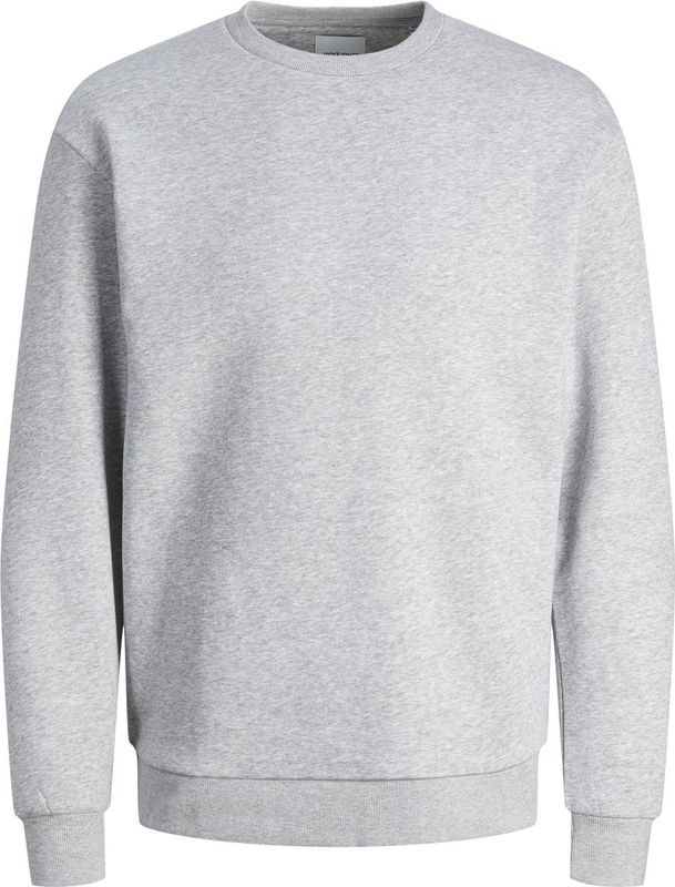 JACK & JONES - Bradley - Sweatshirt - Lichtgrijs Melange - Katoenmengsel