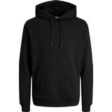 JACK & JONES Bradley sweat hood regular fit - heren hoodie katoenmengsel met capuchon - zwart