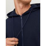 Hoodie - Geborstelde Stof - Relaxed Fit - Polyester/Katoen