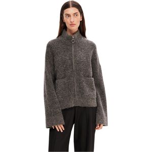 Selected - Sia - Cardigan - Met Volledige Rits - Hoge Hals - Lange Mouwen