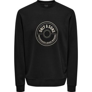 Only & Sons Trui Onslamer Reg Interlock Crew Neck Sw 22028170 Black Mannen