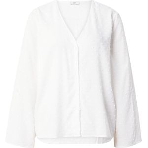 JDY JDYDIANA LIFE 7/8 Dobby Blouse - Cloud Dancer - Viscose - Regular Fit