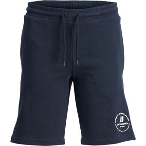 JACK & JONES JUNIOR Sweatshort JPSTSWIFT met Printopdruk Donkerblauw