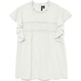 Top - Ronde Hals - Mouwloos - Kanten Details - Standaard Pasvorm