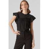 Top - Kanten Detail - O-hals - Mouwloos - Standard Fit