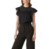 Top - Kanten Detail - O-hals - Mouwloos - Standard Fit