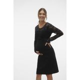 Mlblakie - Zwangerschapsjurk - O-hals - Lange Mouwen - Kort - Regular Fit
