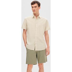 SELETED - Slhreg New Linen Shirt - Overhemd - Pure Paisley - Puur Kasjmier