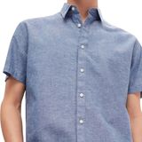 SELECTED HOMME - SLHREG-SUN SHIRT SS NOOS - Overhemd - Medium Blue Denim