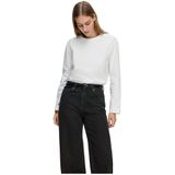 SELECTED FEMME Ls Boxy Tee Noos Dames Longsleeve - Wit (Bright White)