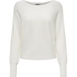 Only - Snow White Trui - Pullover - Wit - 80% Viscose, 20% Nylon