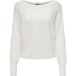 Only - Snow White Trui - Pullover - Wit - 80% Viscose, 20% Nylon