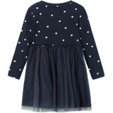 Jerseyjurken - Midi - Zwart - Jersey - All-over Print - Glitterprint