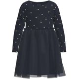 Jerseyjurken - Midi - Zwart - Jersey - All-over Print - Glitterprint