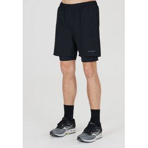 Korte Endurance - 2-in-1 Short - Zwart - Polyester/Elasthaan