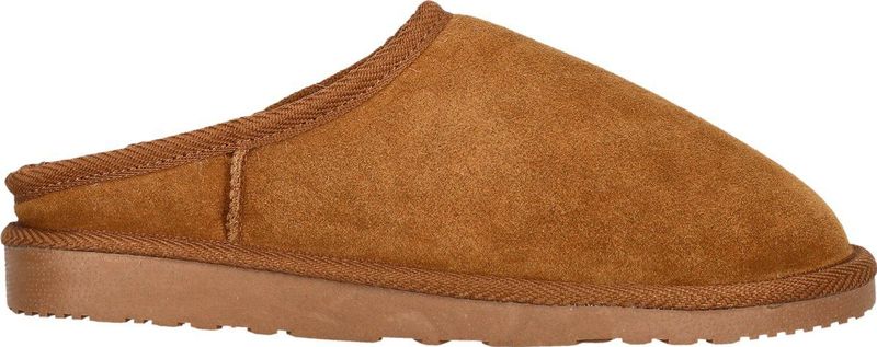 Athlecia - Aditi - Damespantoffel - Beige - Rundsuède - Ademend