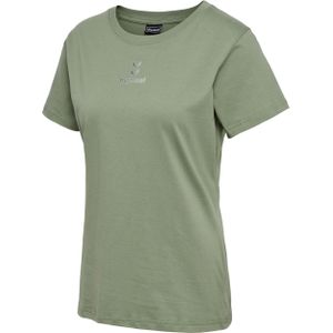 T-Shirt Baumwolle Fischgrätmuster Frau Hummel Active