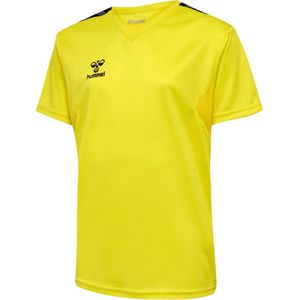 Hummel - Authentic - Functioneel Shirt - Geel/Zwart - Kwartmouw