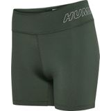 Hummel - FUNDAMENTAL MID WAIST SHORTS - Dames - Zwart - Jerseystof - BEECOOL® Technologie