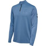 Hummel - hmlACTIVE PL HALF ZIP - Trainingsjack - Zwart - Met Hoge Kraag