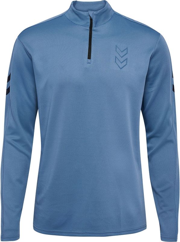 Hummel - hmlACTIVE PL HALF ZIP - Trainingsjack - Zwart - Met Hoge Kraag