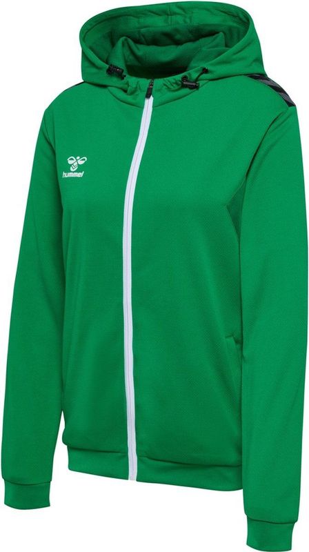 Hummel - AUTHENTIC PL ZIP HOODIE - Jack - Zwart - 100% Gerecycled Polyester