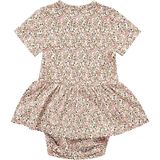 Jurk - Katoen - Bloemenprint - Ronde Hals - Knielengte - Kwartmouw