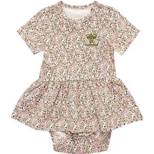 Jurk - Katoen - Bloemenprint - Ronde Hals - Knielengte - Kwartmouw