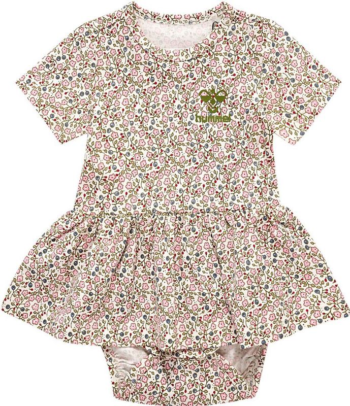 Jurk - Katoen - Bloemenprint - Ronde Hals - Knielengte - Kwartmouw