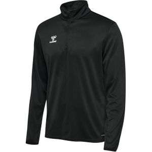 Hummel - hmlESSENTIAL HALF-ZIP - Sweatshirt - Zwart - Gerecycled Polyester