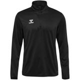 Hummel - hmlESSENTIAL HALF-ZIP - Sweatshirt - Zwart - Gerecycled Polyester