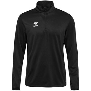 Hummel - hmlESSENTIAL HALF-ZIP - Sweatshirt - Zwart - Gerecycled Polyester