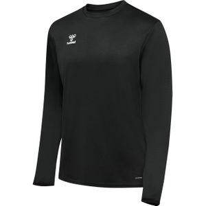 Hummel - hmlESSENTIAL Sweatshirt - Zwart - Gerecycled Polyester