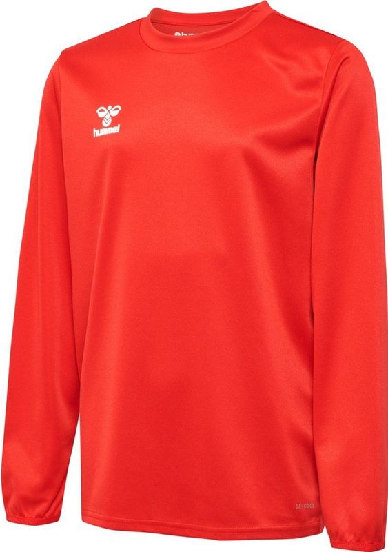 Hummel - hmlESSENTIAL Sweatshirt - Sportshirt - Zwart - 100% Gerecycled Polyester