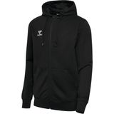 hml - GO 2.0 ZIP HOODIE - Jack - Zwart - Biologisch Katoen/Gerecycled Polyester