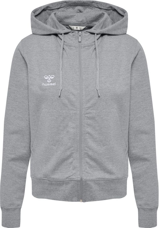 hmlGO - 2.0 ZIP HOODIE - Hoodie - Zwart - Biologisch Katoen/Gerecycled Polyester