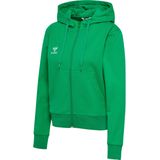hummel - Hmlgo 2.0 Zip Hoodie - Dames Sweatshirt - Zwart - Katoen