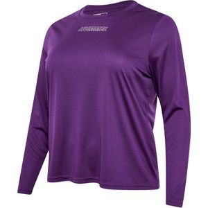 hummel - hmlTE CURVY T-Shirt - Langarm - Dehnbaar Mesh - Plus-Size