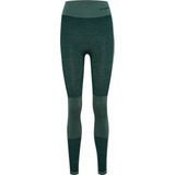 Hummel - hmlCLEA SEAMLESS MID WAIST TIGHTS - Leggings - Zwart - Middelhoge Taille