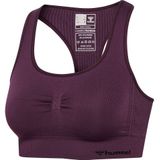 Hummel - Hmlmt Shaping Seamless Sports Top - Plum Perfect - Sporttop