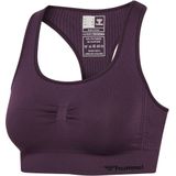 Hummel - Hmlmt Shaping Seamless Sports Top - Plum Perfect - Sporttop