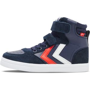 Hummel - Slimmer Stadil Leather High - Schoenen - Zwart - Leer/Suède