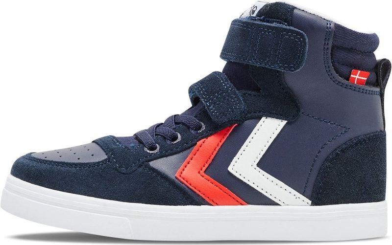 Hummel - Slimmer Stadil Leather High - Schoenen - Zwart - Leer/Suède