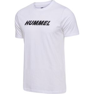 Hummel T-Shirt Top Hmlelemental Logo Cotton Tee White